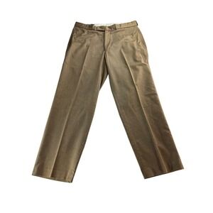 Polo Ralph Lauren Mens Classic Fit Dress Pants Tan Brown Flat Front Size 36x30
